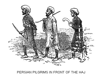 Persian Pilgrims in front of the Haj