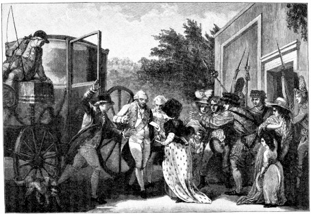 MARGARET NICHOLSON’S ATTEMPT TO ASSASSINATE GEORGE III. IN 1786 (p. 238). (From the Painting by R. Smirke.)