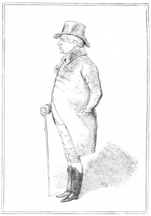 SKETCH OF TOWNSEND of Bow Street. (Drawn by Richard Doyle.)