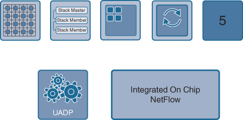 An illustration depicts UADP integrated On-Chip Netflow.