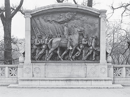 Augustus Saint-Gaudens, the Shaw Memorial, 1884–1897, Boston Commons (LC-D4-90157, Library of Congress)