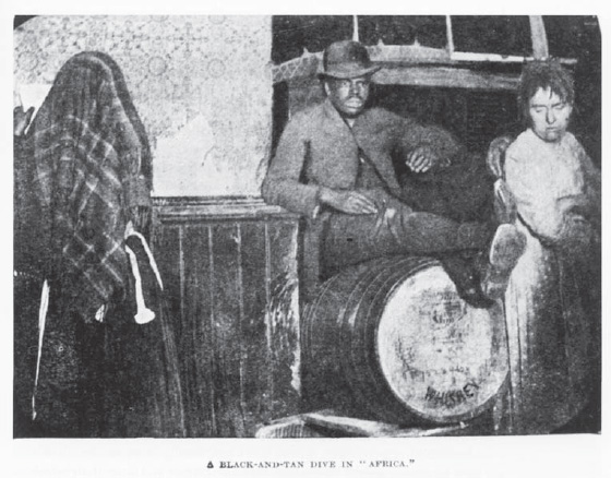 Jacob A. Riis, Richard Hoe Lawrence, and Dr. Henry G. Piffard, Black and Tan Dive, ca. 1887–1888, halftone reproduction from How the Other Half Lives (New York, 1890)