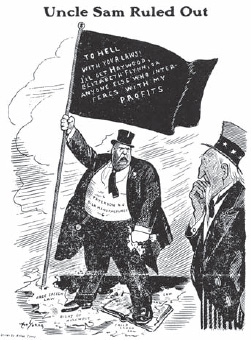 Art Young, Uncle Sam Ruled Out (Solidarity, June 7, 1913, courtesy of Charles H. Kerr Publishing Company)