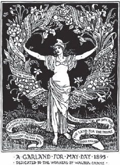 Walter Crane, A Garland for May Day, 1895 (Interference Archive)