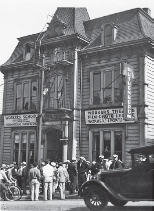 Ruthenberg House after the 1934 attack (Sid Roger Photo Collection, Labor Archives and Research Center, San Francisco State University)