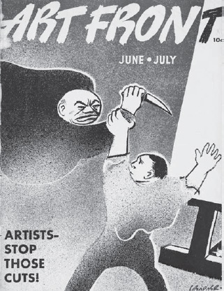 Art Front (cover), June/July 1937, (Ben Shahn papers, Archives of American Art, Smithsonian Institution)