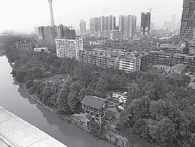 Aerial view of the Living Water Garden, Chengdu, China, 2007 (Betsy Damon)