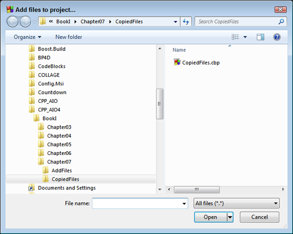 Snapshot of the current directory doesn’t contain any code files.