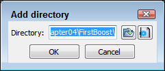 Snapshot of selecting the Boost library directory.