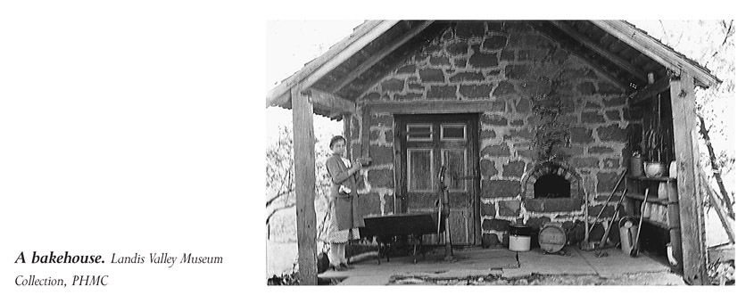 A bakehouse. Landis Valley Museum Collection, PHMC