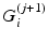 $${G}_i^{(j+1)}$$