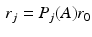 $$\begin{aligned} r_j = P_j (A) r_0 \end{aligned}$$