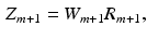 $$\begin{aligned} Z_{m+1}=W_{m+1}R_{m+1}, \end{aligned}$$