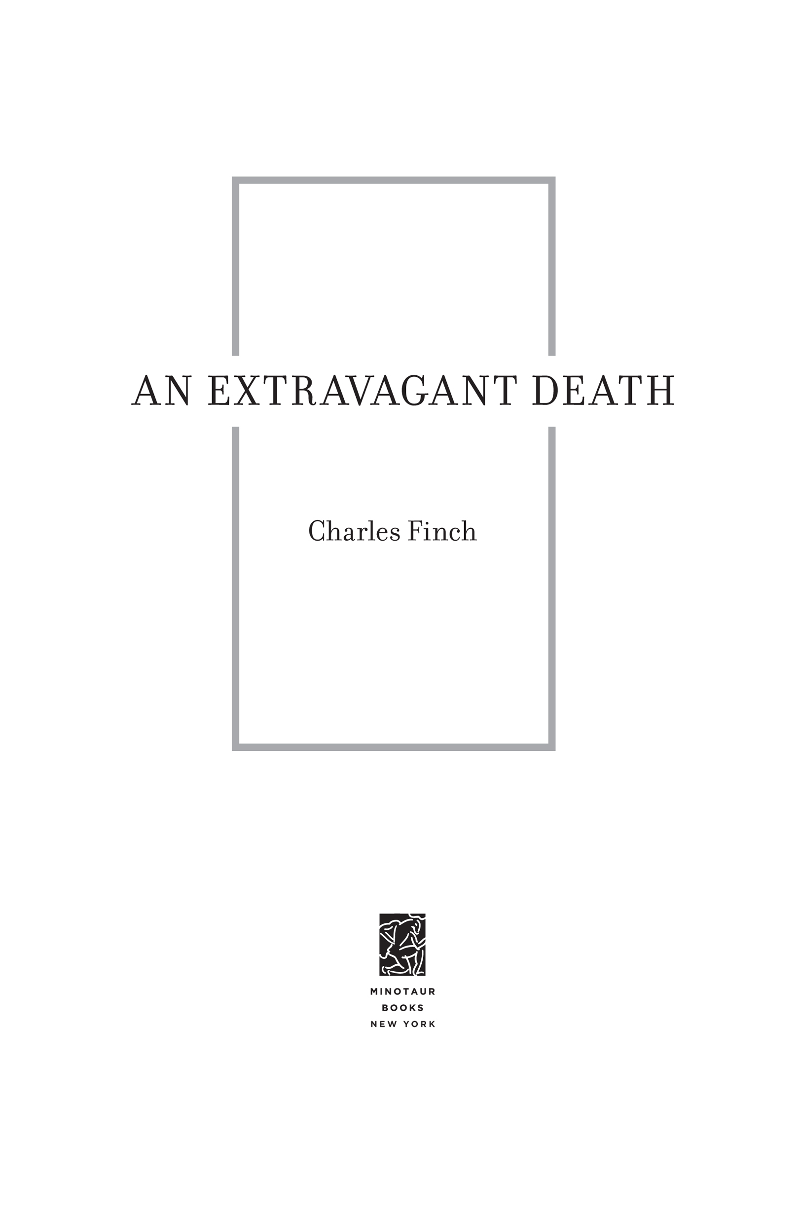 An Extravagant Death by Charles Finch