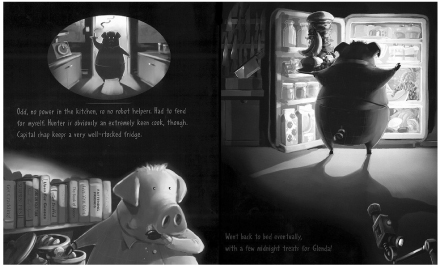 Figure 10.7 Guess Who’s Coming for Dinner?: Horace Pork-Fowler’s midnight snack.