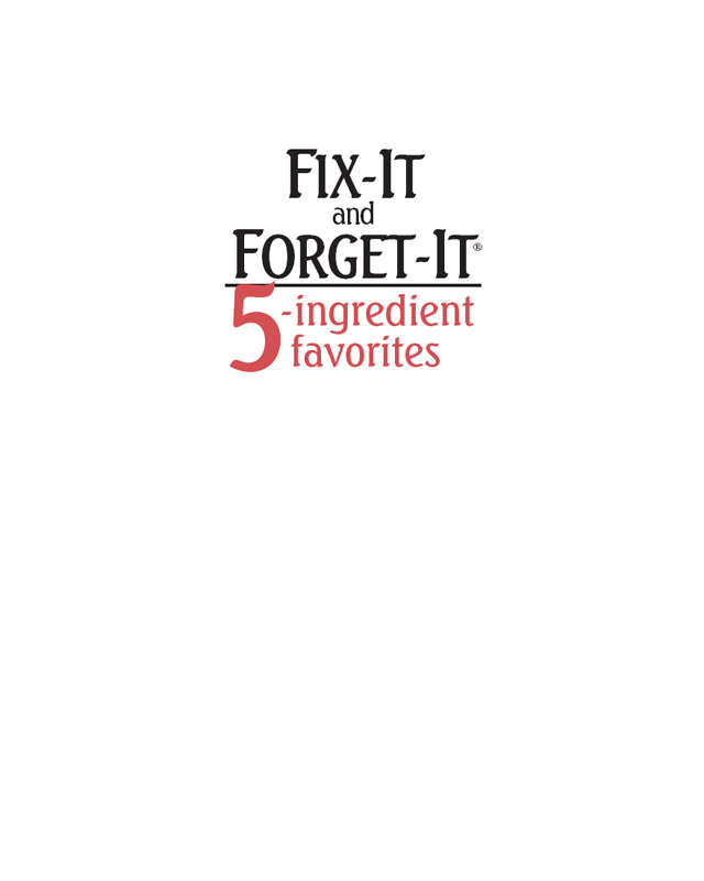 Half Title of Fix-It and Forget-It 5-Ingredient Favorites