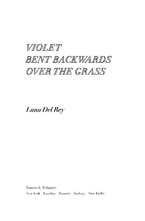 Violet Bent Backwards Over the Grass by Lana Del Rey, Simon & Schuster