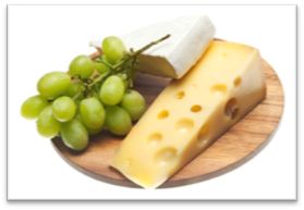 Description: Kozzi-bunch-of-grapes-with-cheese-on-wood-board-1774 X 1183.jpg