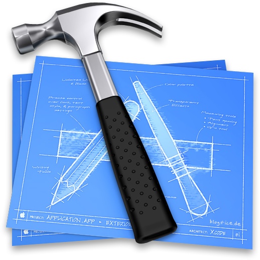 Xcode’s icon, found by searching in Google