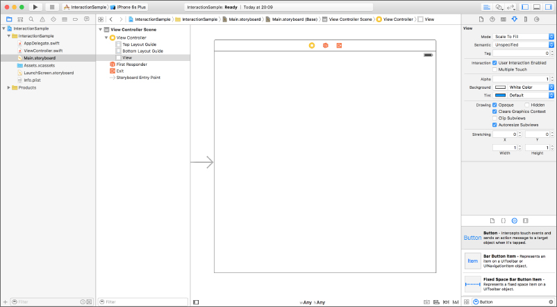 Screenshot of a storyboard screen with empty square canvas at the center.