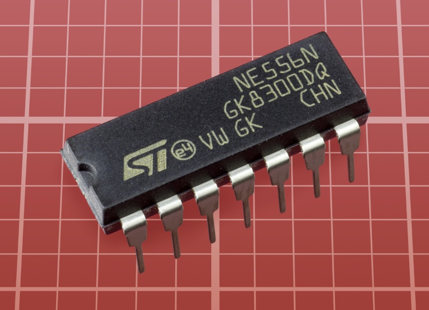 An example of the 556 timer chip.