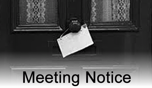 m eeting notice