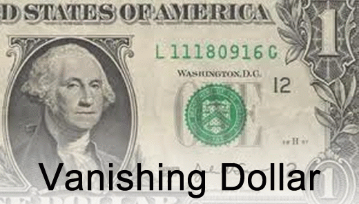 vanishing dollar