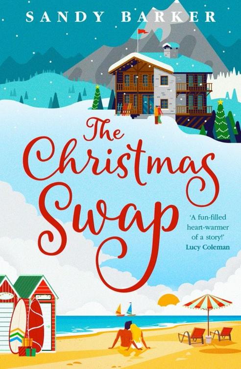 The book cover of The Christmas Swap by Sandy Barker