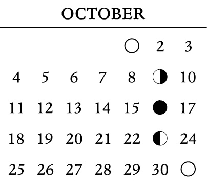 October