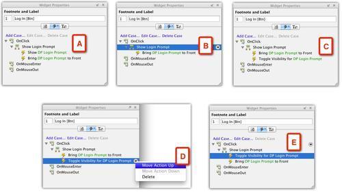 Organizing actions