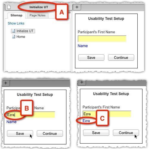 Guided example—contextual usability testing