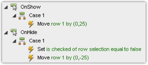 Step 1: Creating the row template