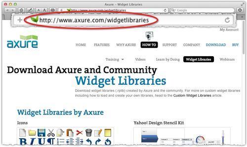 Axure's built-in libraries