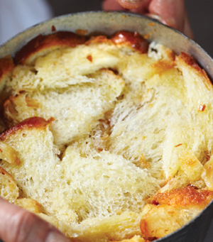 Making the apple cake