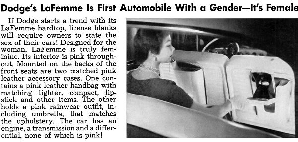 Photo: Popular Mechanics review of Dodge LaFemme