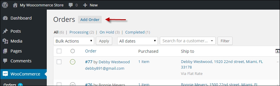 Adding manual sales orders