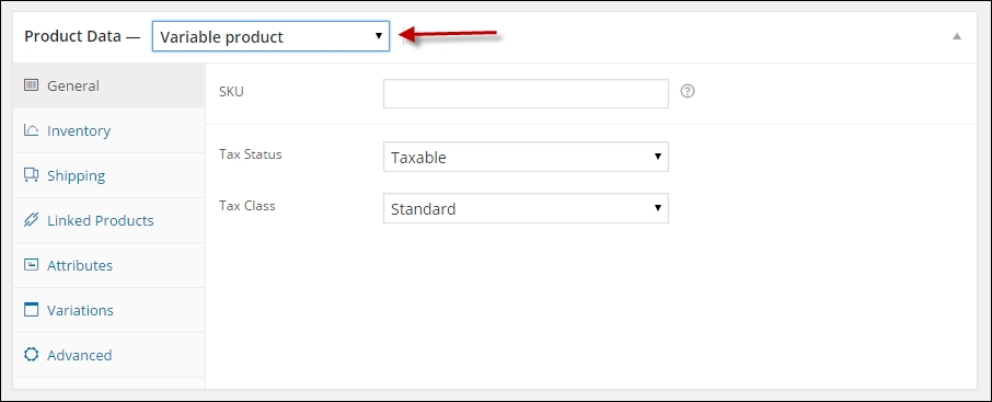 Setting up variable and grouped products