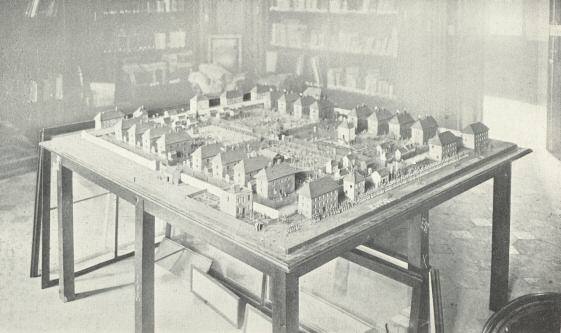 Plate XX.—Model of the Prison of Norman Cross, England, in the County of, and 4½ Leagues from, Huntingdon (In the Musée de l’Armée, Hôtel des Invalides, Paris)