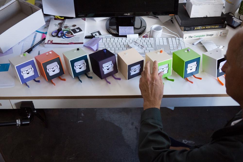 BERG Little Printer nonfunctional appearance prototypes (image: Timo Arnall)