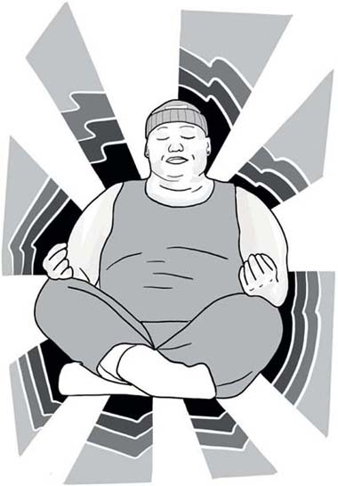 A person in a meditation pose