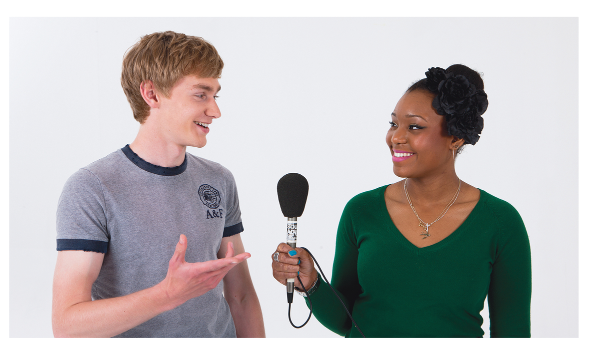 Figure 15.11 Two shot, presenter and interviewee