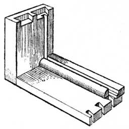 Fig. 24.—Glueing Ploughslips to Drawer.