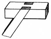 Fig. 76.—Oblique Bridle Joint.