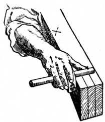 Fig. 82.—Gauging the Timber.