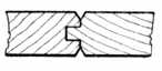 Fig. 99.—Matchboarding Vee'd Both Sides.