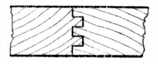 Fig. 100.—Double-tongued Matchboarding.