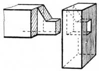 Fig. 135.—Haunched Barefaced Tenon.