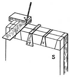 Fig. 272.—Squaring and use of Template.