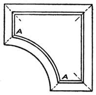 Fig. 322.— Curved Mitre.