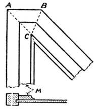 Fig. 330.—Wide Mitred Moulding.